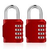 ZHEGE 4-Digit Number Padlock, Lock with Combination Code for Gym