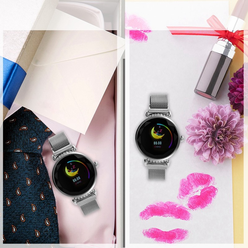 Smart Sports Watch Bracelet Bluetooth Waterproof Heart Rate Monitor Women
