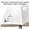 Mlife A5 Lined Journal Notebook, 360 Pages and 100 g/m²