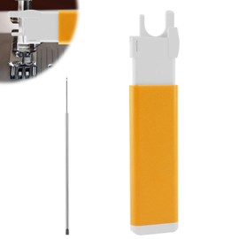 Needle Threader for Sewing Machine, Automatic Quick Stitch Hook Insertion Tool for Industrial Single Lockstitch Sewing Machine(Yellow)