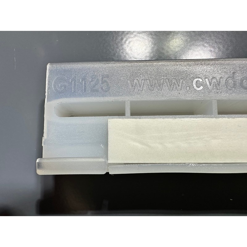G1125/HARD-1300 Shower Door Panel Guide - Nylon w/Tape