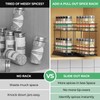 Mystozer Pull Out Spice Rack Organizer for Cabinet, Slide Out