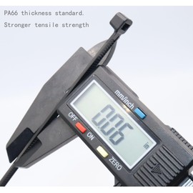 Zip Ties 12 inches Black (100 pack),PA66 UV Resistant Long Cable Ties for indoor and outdoor use, 60lb Tensile Strength