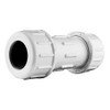 American Valve 3/4 P600U Schedule 40 PVC Compression Coupling, White