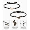 ZAMXHUG Friendship Bracelets – Pack of 2 with Butterfly Bracelet,