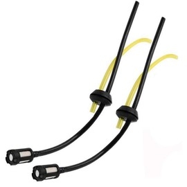 TF 2Pcs Universal Chain Saw Accessories Fuel Line Lawnmower Fuel Pipe Fuel Hose Assy with Tank Fuel Filter Strimmer Brushcutter Replacement Parts
