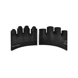 KUTOOK Gym Gloves Men Women Non-slip Breathable Fitness Gloves for Artistic Gymnastics Dumbbells Bodybuilding and Weight Lifting, Black, XL