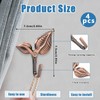 4 Pieces Metal Curtain Holdbacks Curtain Hooks for Curtains Wall