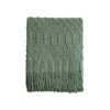 KASYLAN 100% Acrylic Knitted Throw Blanket Textured Solid Soft Decorative
