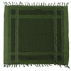 Scarf Head Wrap Breathable Kerchief Comfortable Shawl Green with Tassels