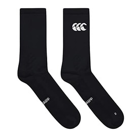 Canterbury Men's Anti-Slip Grip Socks Mid Calf Sock, Black, XL