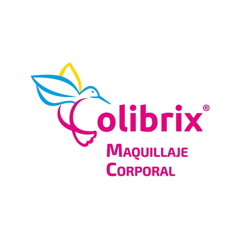 COLIBRIX, Paletita Neón, Maquillaje corporal base agua, Hipoalergenico 100g