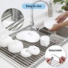 Searik Over The Sink Dish Drying Rack, Roll up Sink