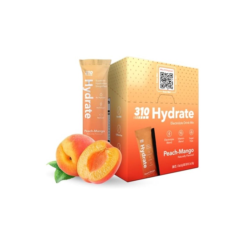 310 Hydrate Electrolyte Powder Packets – Sugar Free Hydration Drink