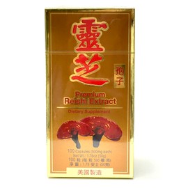 LaoWei Premium Reishi Extract Capsule Dietary Supplement Boosting Immune System 100ct Made in USA