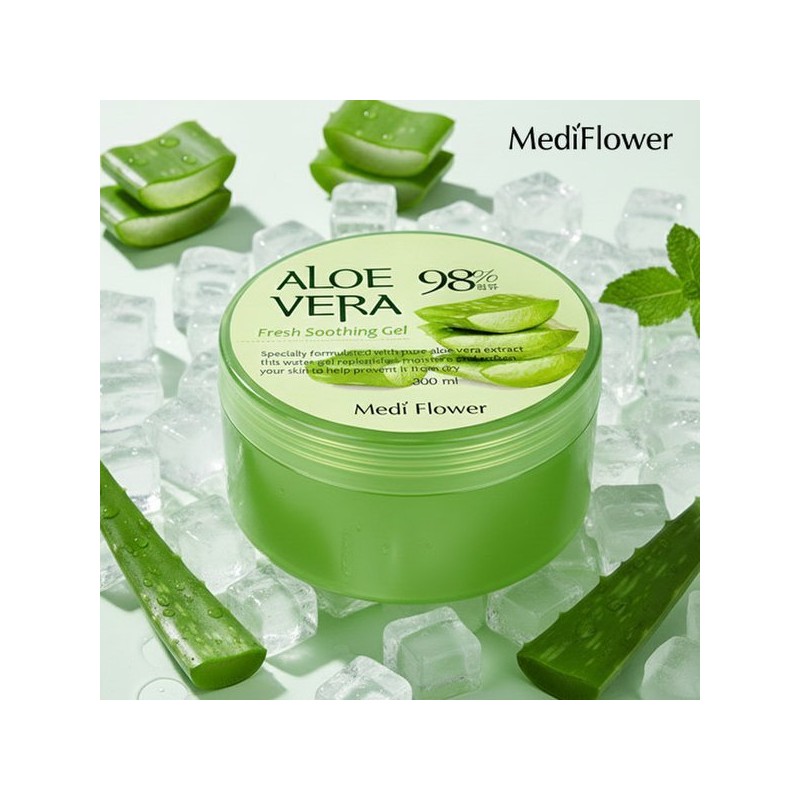 Mediflower 알로에베라 프레시 수딩젤 300mlx3 Aloe Vera Fresh Soothing Gel