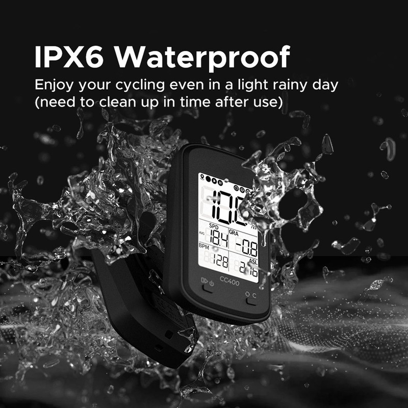 CC400 GPS Bike Computer Wireless Waterproof Bicycle Speedometer Odometer Cycling