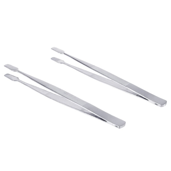 Stamp Philice Tweezers Stamp Tweezers Philately-Stamp Collector's Tool 2 Silver