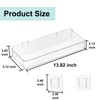 Wall Mounted Storage Organizer Bins Organizing Shelf Basket Clear Plastic
