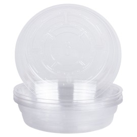 Curtis Wagner Round Clear Vinyl Plant Saucer, Round, 10 Piece