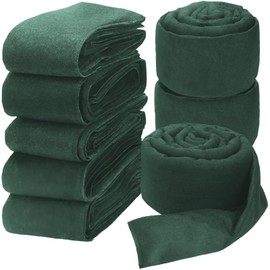 6 Pcs Water Activated Barrier for Flooding 10 Ft x 6.5 Inch Absorbent Flood Barriers for Home Sandless Sandbag Reusable Water Diverter for Door Garage Basement Prevention Rain Hurricane Green