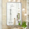 TokeShimi 20 x 30 Inch Silver Bathroom Wall Mirror Vanity
