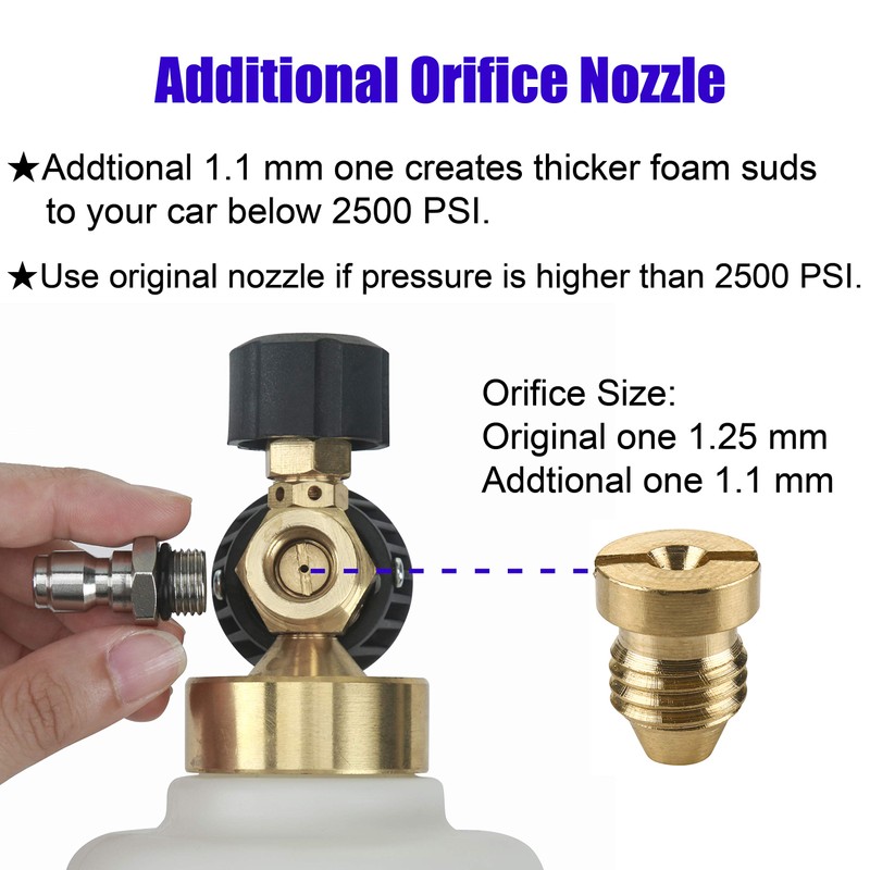 Tool Daily Pressure Washer Foam Cannon for Car Wash, Snow