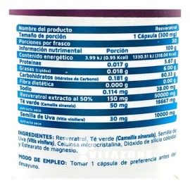 Resveratrol Te Verde Anti Estrés Antioxidante Vidanat 30caps                                                                                          