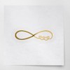 Decal Stickers of Infinity Hearts (Metallic Gold) (Set of 2)