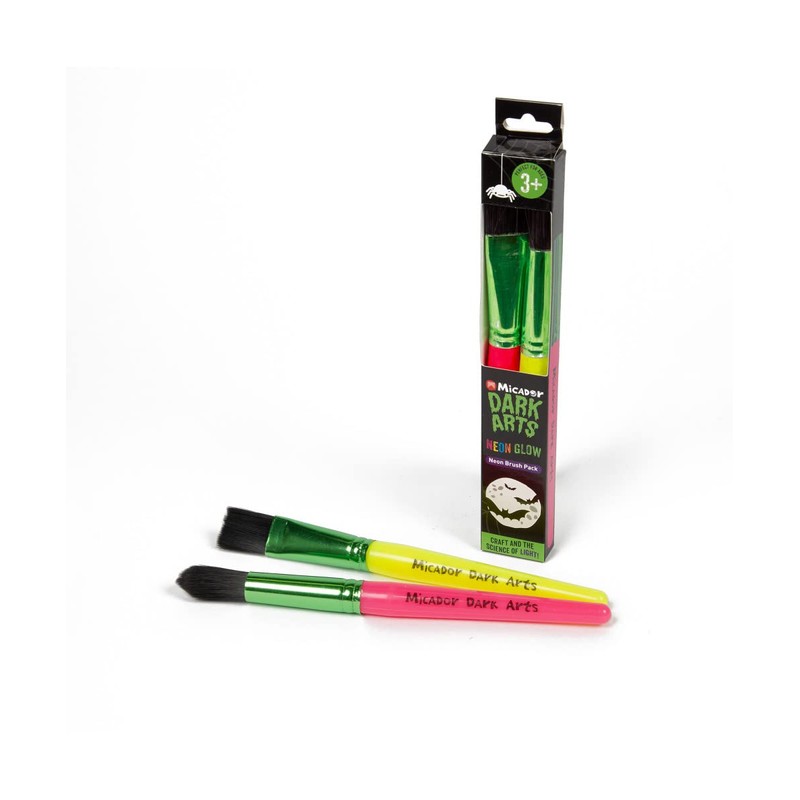 Micador Dark Arts Neon Glow Brush Pack - 2 Brushes