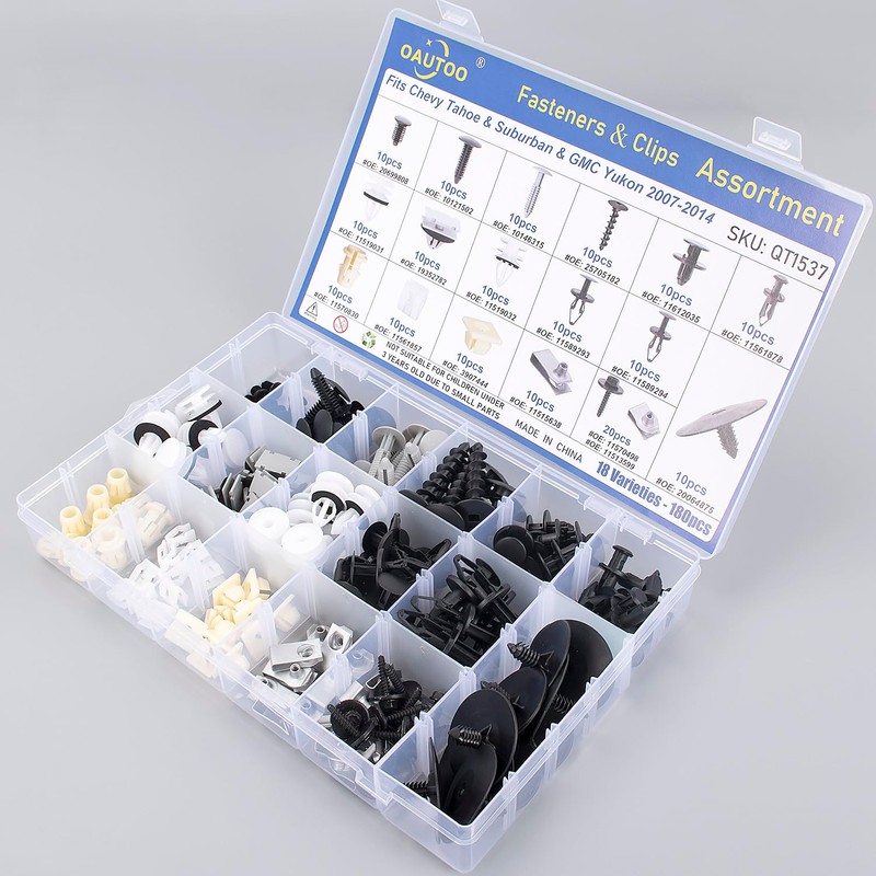 OAUTOO 180pcs fits Chevy Tahoe & Suburban GMC Yukon 2007-2014