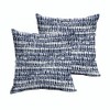Sorra Home - Indoor/Outdoor Square Pillows (Set of 2), Navy
