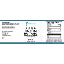 Bio Essence Health Sicence 2036C Da Chai Hu Tang/Major Bupleurum 100Caps(2 Bottles)