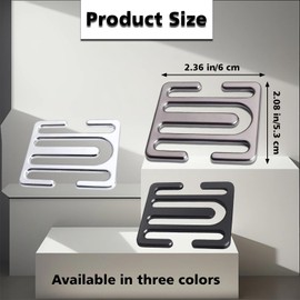 Desuibao 2 Pack Metal Seat Belt Clips, Universal Seat Belt Adjuster for Adults, Adjustable Car Seat Locking Clip, Comfortable Shoulder Neck Strap Positioner for Pregnancy Short People (Gray)