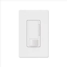 Lutron Maestro 0-10-Volt Dimmer Sensor Switch, 8A, 120-277-Volt/Single-Pole or 3-Way, Neutral Wire Optional, MS-Z101-WH, White