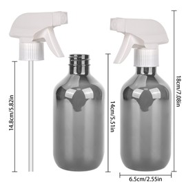 MJFENDAI 3 Stk 300 ml Sprühflaschen, Zerstäuber Sprühflasche, Wassersprühflasche zum Befüllen mit Verstellbare Sprühkopf, Kunststoff Zerstäuber für Hausreinigung, Garten, Pflanzen, Blumen, Haare