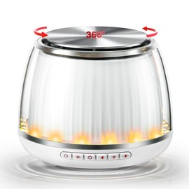 XRDZYXGS Portable Bluetooth Speaker with 360° Rotating Turntable - 7 Colours RGB Lighting, Bluetooth 5.2, 6-8 Hours Playtime, Ideal for Product Presentation & Party