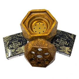 Nabeel Black Oudh Bakhoor Incense Bricks - 2 Boxes x 9 Pieces Each | Premium Bakhoor with Incense Burner | Floral-Woody-Musky Aroma for Relaxation and Ambience