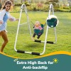 Hapfan Toddler Swing Set with Heavy Duty Foldable Stand Baby