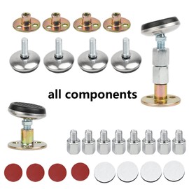 WANGCL 4 Packs Height Angle Adjustable Bed Frame Headboard Stopper Telescopic Support for Room Wall Bed Anti-shake Tool Telescopic Support for Bed Closet Chair Sofa