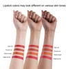 Long Lasting Matte Lipstick Set, 4 Counts/set Waterproof Lipsticks, Natural
