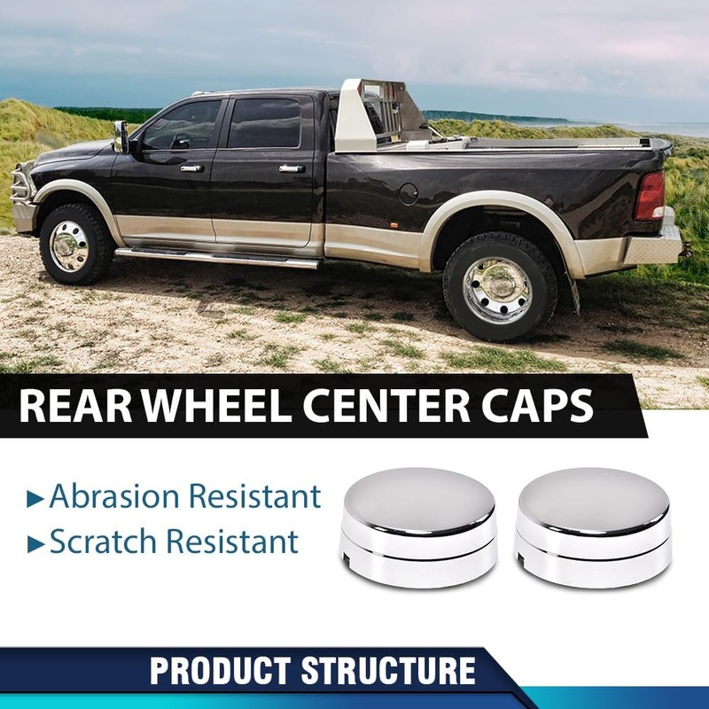 PIT66 Rear Wheel Center Hub Cap, Compatible with Dodge Ram