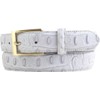 BELTINGER Belt with Crocodile Embossed 3 cm Leather Belt for