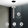 HarJue Ceiling Mounted Shower Arm, Rain Extension Arm with Flange