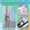 [6 Sets] Sliding Window Lock with Key Aluminum Alloy Adjustable