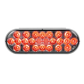 GG Grand General 78236 Oval Pearl Red/Smoke 24 LED Sealed Light