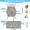 Bienbee 2 Pcs Ferret Rat Hammock Set for Cage Washable