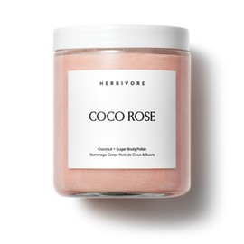 HERBIVORE Coco Rose Coconut Oil Body Polish | Exfoliating Body Scrub with Shea Butter | Smooths & Softens Skin, Plant-Based, Vegan, for All Skin Types, 237 mL / 8 oz