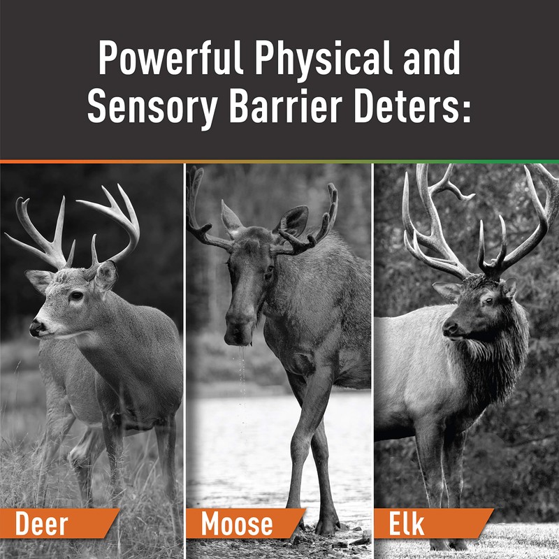 Messina Wildlife STW-039 39-Inch by 3/8-Inch Deer Repellent White Fiberglass