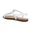 Geox Girls' D Brionia Low A Flat Sandal, White